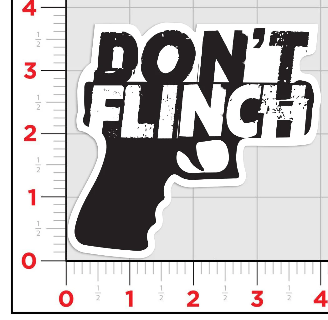 Don't Flinch Sticker - Image 2